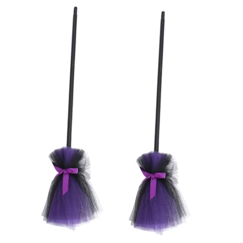 Kisangel 2Stücke Halloween Hexenbesen Cosplay Requisiten für Realistische Kunststoff Besen für Halloween Dekoration und Kostüm Zubehör für Gruselige Partys und Feiern Kisangel 2Stücke Halloween Hexenbesen Cosplay Requisiten für Realistische Kunststoff Besen für Halloween Dekoration und Kostüm Zubehör für Gruselige Partys und Feiern von Kisangel