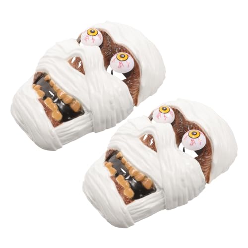 Kisangel 2Stücke Halloween Maske für Erwachsene Gruselige Cosplay Maske aus Sicherem für Partys und Maskeraden Unvergessliche Halloween Dekoration Kisangel 2Stücke Halloween Maske für Erwachsene Gruselige Cosplay Maske aus Sicherem für Partys und Maskeraden Unvergessliche Halloween Dekoration von Kisangel