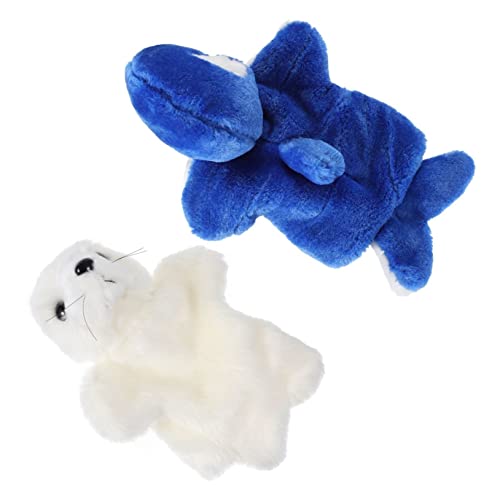 Kisangel 2Stücke Handpuppen Für Lustige Tierpuppen Für Rollenspiele Perfektes Für Kreativität Und Visuellen Entwicklung von Kisangel