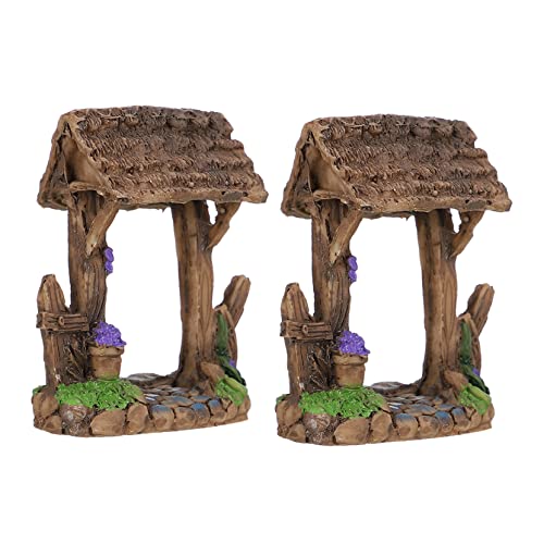 Kisangel 2Stücke Harz Gartentor Figuren DIY Landschaftsverzierung für Feengärten und Dekoration für Freunde Kisangel 2Stücke Harz Gartentor Figuren DIY Landschaftsverzierung für Feengärten und Dekoration für Freunde von Kisangel
