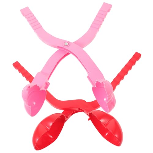 Kisangel 2Stücke Herzform Schneeballmacher Für Winter Spaß Im Freien Clips Für Spiele Farbe Zufällig Für Familienaktivitäten von Kisangel