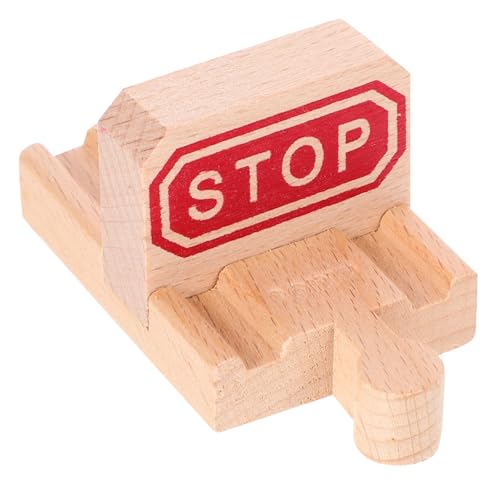 Kisangel 2Stücke Holz Zug Stop Track Hölzerne Eisenbahnschiene Bahnhaltegleis Für Kreative Spielwelten Für Ab Jahren Fördert Geschicklichkeit Und Fantasie von Kisangel