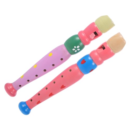 Kisangel 2Stücke Holzflöten Für Musikinstrument Musikalität Fingerfertigkeit Und Koordination Für Jungen Und Zu Weihnachten von Kisangel