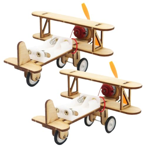 Kisangel 2Stücke Holzflugzeug DIY Montage Modell für Kreatives Konstruktionsspielzeug für Jungen und Lehrreiches ohne Batterien Zubehörteile Kisangel 2Stücke Holzflugzeug DIY Montage Modell für Kreatives Konstruktionsspielzeug für Jungen und Lehrreiches ohne Batterien Zubehörteile von Kisangel