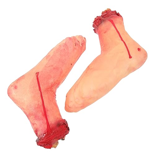 Kisangel 2Stücke Horrible Broken Feet Requisiten für Halloween Realistische Gefälschte Abgetrennte Füße Gruselige Dekoration für Partys Verarbeitung und Langlebiges Material Kisangel 2Stücke Horrible Broken Feet Requisiten für Halloween Realistische Gefälschte Abgetrennte Füße Gruselige Dekoration für Partys Verarbeitung und Langlebiges Material von Kisangel