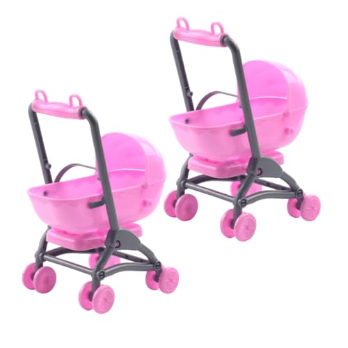 Kisangel 2Stücke Kinderwagen für Puppen Bunte Realistische Miniatur Kinderwagen aus Sicherem für Puppenhäuser und Rollenspiele Kisangel 2Stücke Kinderwagen für Puppen Bunte Realistische Miniatur Kinderwagen aus Sicherem für Puppenhäuser und Rollenspiele von Kisangel
