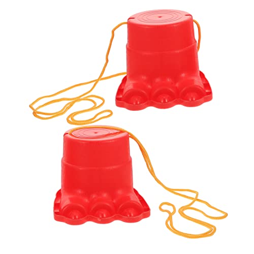 Kisangel 2Stücke Kreative Kinderstelzen Rutschfestes zur Balanceentwicklung Tragbares Outdoor für Jungen und Fördert Sensorisches Training und Teamwork von Kisangel