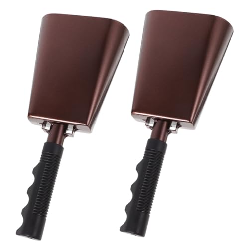 Kisangel 2Stücke Metall Cowbells Handglocken Jubelnde Partyinstrumente Für Sportveranstaltungen Und Feiern Langlebig Und Einfach Zu Bedienen Für Outdoor Events Und Lebhafte Kisangel 2Stücke Metall Cowbells Handglocken Jubelnde Partyinstrumente Für Sportveranstaltungen Und Feiern Langlebig Und Einfach Zu Bedienen Für Outdoor Events Und Lebhafte von Kisangel