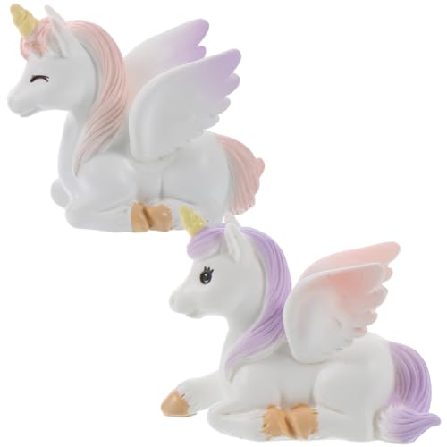 Kisangel 2Stücke Mini Einhorn Figuren aus Niedliche Kuchendekoration für Muffins und Torten Detailreiche Langlebige Miniaturornamente Bunten Farben für Geburtstagsfeiern Kisangel 2Stücke Mini Einhorn Figuren aus Niedliche Kuchendekoration für Muffins und Torten Detailreiche Langlebige Miniaturornamente Bunten Farben für Geburtstagsfeiern von Kisangel