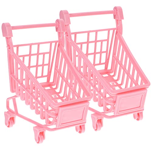 Kisangel Mini-einkaufswagen Für Jungen Und Mädchen Puppenwagen Spielzeug Simulationswagen Spielzeugkorb Zufälliger Stil von Kisangel