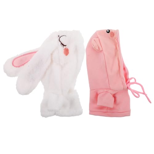Kisangel 2Stücke Plüschpuppen Hoodies Für Stoffpuppen Weiche Modisches Design Für Verschiedene Puppenzubehör Für Kreative von Kisangel