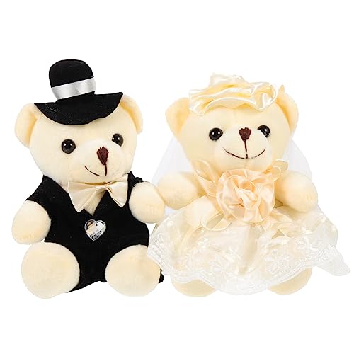 Kisangel 2Stücke Puppen Niedliches Hochzeitsdekor Für Feiern Große Plüschbären Als Für Hochzeiten Und Anlässe Und Erwachsenen Deko Kisangel 2Stücke Puppen Niedliches Hochzeitsdekor Für Feiern Große Plüschbären Als Für Hochzeiten Und Anlässe Und Erwachsenen Deko von Kisangel