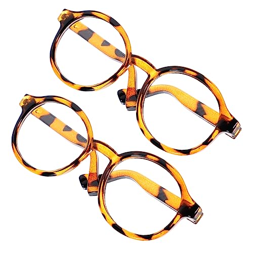Kisangel 2Stücke Puppenbrillen Transparente Leopardenbrille Stylische Brille für Puppenkostüme für Eltern Interaktion Kisangel 2Stücke Puppenbrillen Transparente Leopardenbrille Stylische Brille für Puppenkostüme für Eltern Interaktion von Kisangel