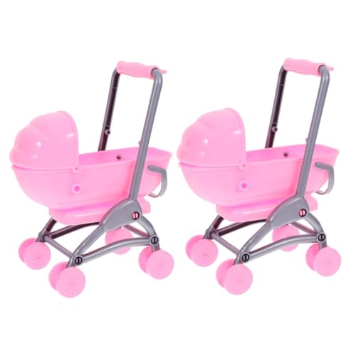 Kisangel 2Stücke Puppenwagen für Realistischer Kinderwagen für Puppen Leicht und Tragbar Fördert Praktische Fähigkeiten für Kreative Rollenspiele Kisangel 2Stücke Puppenwagen für Realistischer Kinderwagen für Puppen Leicht und Tragbar Fördert Praktische Fähigkeiten für Kreative Rollenspiele von Kisangel