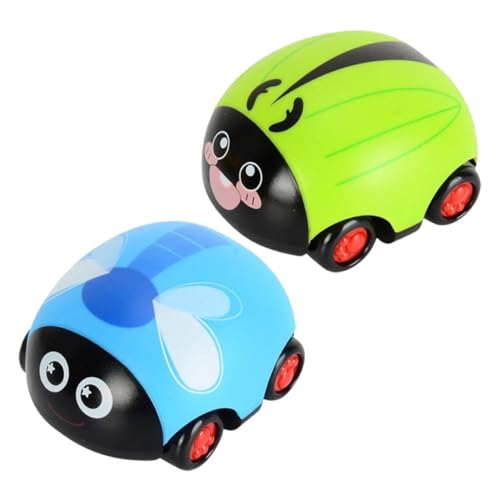 Kisangel 2Stücke Teiliges Cartoon Rückziehauto Für Lustige Tierfahrzeuge Motorik Und Kreativität Für Junge Mädchen Und Kleinkinder von Kisangel