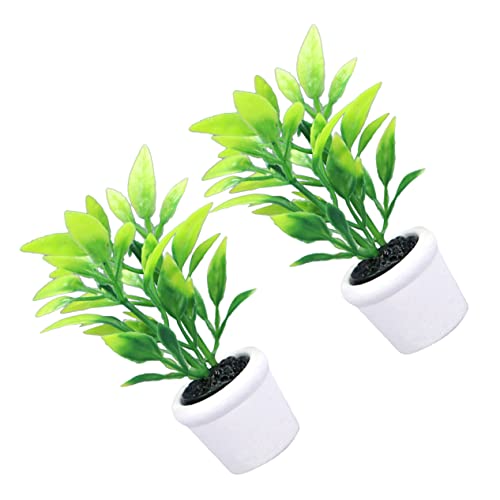 Kisangel 2Stücke Teiliges Topfpflanzen für Puppenhäuser Dekorative Bonsai Pflanzen für Innendekoration und Micro Landschaften für DIY Projekte und Kisangel 2Stücke Teiliges Topfpflanzen für Puppenhäuser Dekorative Bonsai Pflanzen für Innendekoration und Micro Landschaften für DIY Projekte und von Kisangel