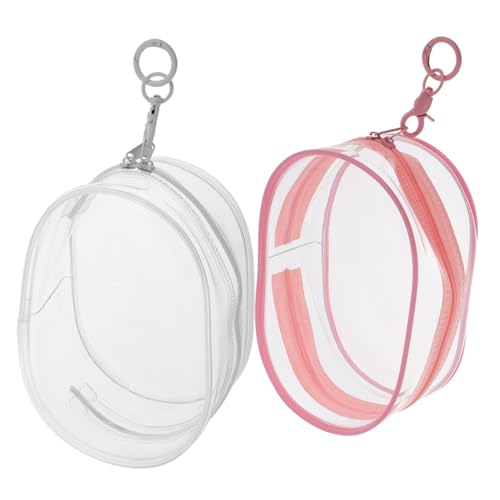 Kisangel 2Stücke Transparente Figuren Präsentationstaschen mit Schlüsselanhänger Kleine PVC Aufbewahrungstaschen für Sammlerstücke und Puppen für Mini Figuren und Kisangel 2Stücke Transparente Figuren Präsentationstaschen mit Schlüsselanhänger Kleine PVC Aufbewahrungstaschen für Sammlerstücke und Puppen für Mini Figuren und von Kisangel