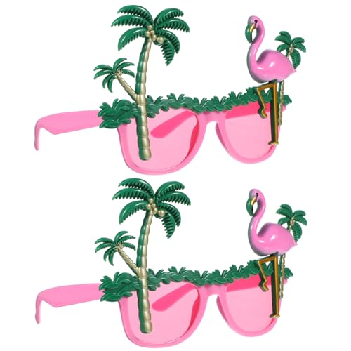 Kisangel 2er Set Flamingo Party Brillen, Lustige Kokosnussbaum Sonnenbrillen, Hawaiianische Party Augenweide für Erwachsene, Pinke Flamingo Sonnenbrillen, Strand Fotorequisiten, Kisangel 2er Set Flamingo Party Brillen, Lustige Kokosnussbaum Sonnenbrillen, Hawaiianische Party Augenweide für Erwachsene, Pinke Flamingo Sonnenbrillen, Strand Fotorequisiten, von Kisangel