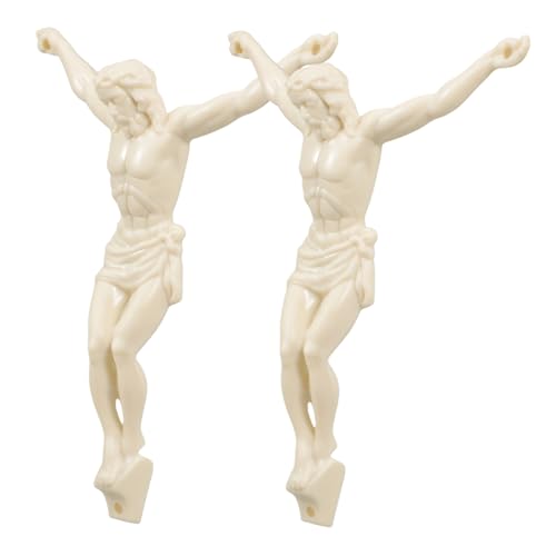 Kisangel 2pcs Christliche Skulptur Und Jesuskreuz -Figur Für DIY -schmuck Anhänger Und Religiöser Kreuzungsanhänger Für Religiöse Jesus -Figur Und Katholische Jesusstatue Kisangel 2pcs Christliche Skulptur Und Jesuskreuz -Figur Für DIY -schmuck Anhänger Und Religiöser Kreuzungsanhänger Für Religiöse Jesus -Figur Und Katholische Jesusstatue von Kisangel