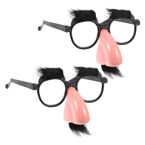 Kisangel 2pcs Clownbrille Mit Schnurrbart Lustige Halloween Brille Für Erwachsene Für Karneval- Und Geburtstagsfeiern von Kisangel