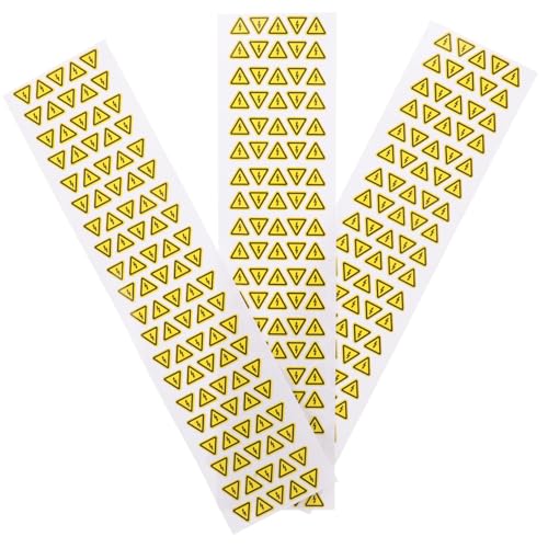 Kisangel 3 Blätter Anti-Schock- -Label Anti-elektroschocks Aufkleber Hochspannungs-warnschilder Hochspannungsschilder Warnaufkleber Vor Elektroschocks Stromwarnschild PVC Yellow von Kisangel