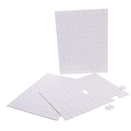 Kisangel 3 Blätter Leeres Holzpuzzle für DIY Sublimation Teile pro Kreatives Lernspielzeug für Personalisierte und Bastelprojekte von Kisangel