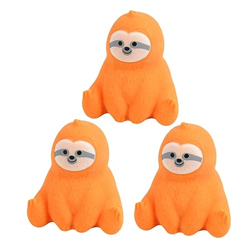 Kisangel 3 STÜCKE Teiliges Faultier Squeeze Stressabbauendes Elastisches Druckspielzeug Entspannendes Faultier Stressabbau Erwachsene und Partyspaß Farblich Sortiert Zufällige Farbe von Kisangel