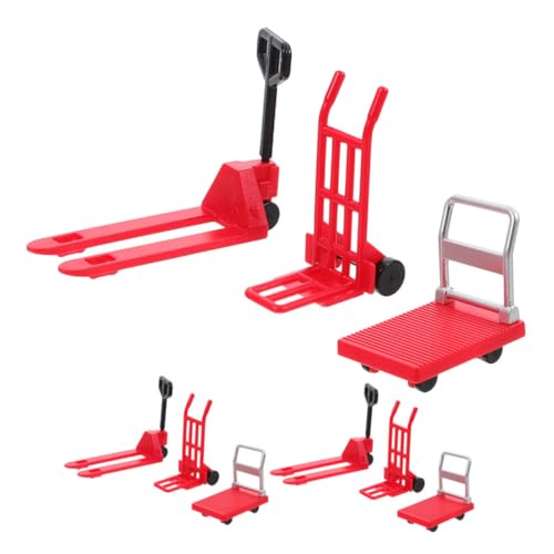 Kisangel 3 Sets Miniatur Modell Spielzeugauto Bewegungswerkzeug Miniaturen Bauauto Spielzeugauto Ingenieurspielzeug Miniatur Werkzeuge Miniatur Plattformwagen Miniatur von Kisangel