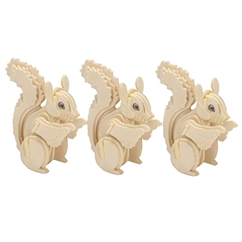 Kisangel 3 Stück 3D kleines Eichhörnchen -Puzzle Holzpuzzles für 3D-Puzzles für kinderpuzzles aus Holz Holzpuzzle für Jungen Kisangel 3 Stück 3D kleines Eichhörnchen -Puzzle Holzpuzzles für 3D-Puzzles für kinderpuzzles aus Holz Holzpuzzle für Jungen von Kisangel