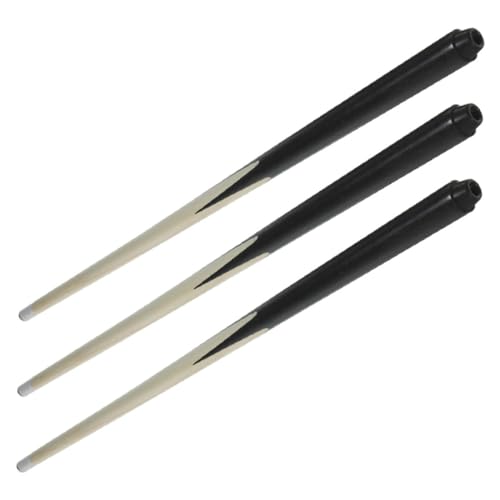 Kisangel 3 Stück Billard Queue Teiliges aus Robustem Holz Kompakter Mini Pool Queue für Anfänger Leicht und Tragbar Kurze Billardstöcke für Jungen und Mädchen Training von Kisangel