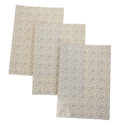 Kisangel 3 Stück Bodenaufkleber Wohnkultur Heimdekoration küchenboden bodenbelag küche self Adhesive Wallpaper Mini- -DIY-Bodenpapier Mini-Hausbodenpapier selbstklebendes Papier Colorful von Kisangel