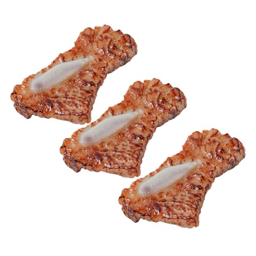 Kisangel 3 Stück Denim-Knochenmodell gefälschtes Fleisch-Lebensmittelmodell gefälschtes Ausstellungsmodell realistische Lebensmittelrequisiten gefälschtes Rindfleisch Prop Essen PVC Kisangel 3 Stück Denim-Knochenmodell gefälschtes Fleisch-Lebensmittelmodell gefälschtes Ausstellungsmodell realistische Lebensmittelrequisiten gefälschtes Rindfleisch Prop Essen PVC von Kisangel
