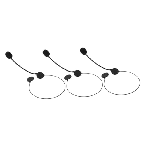 Kisangel 3 Stück Fake Mikrofon Headset Kostüm Requisiten für Cosplay Partys Bühnenaufführungen und Halloween Verkleidungen für Karneval und Geburtstagsfeiern von Kisangel