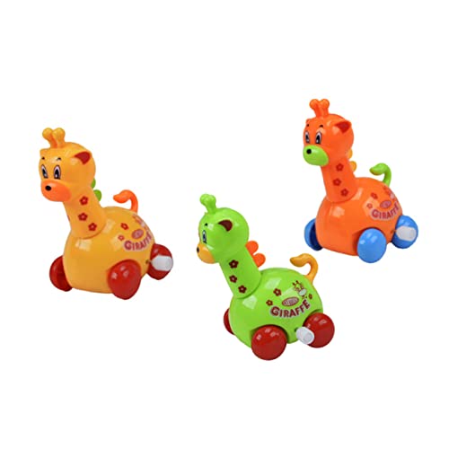 Kisangel 3 Stück Giraffe -Giraffe Aufziehspielzeug Giraffe Girrafe Giraffe Babyspielzeug Giraffe -Figur -Giraffe Giraffen-beißspielzeug Abs Zufällige Farbe von Kisangel