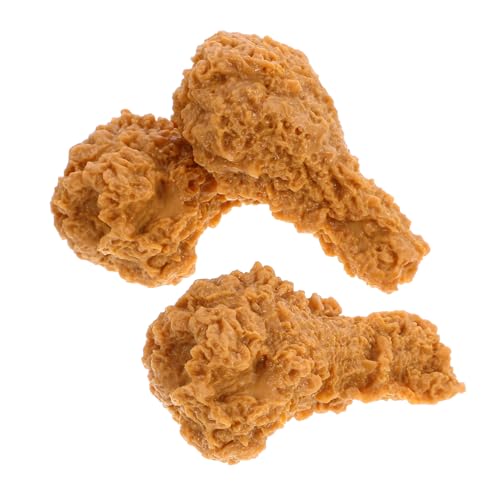 Kisangel 3 Stück Lebensmitteldekor künstliches Huhn gefälscht künstliche Nahrung Simulation gebraten Essen entzückender Hühnerkeulen Hühnerbeine stützen falsches Huhn PVC Kisangel 3 Stück Lebensmitteldekor künstliches Huhn gefälscht künstliche Nahrung Simulation gebraten Essen entzückender Hühnerkeulen Hühnerbeine stützen falsches Huhn PVC von Kisangel