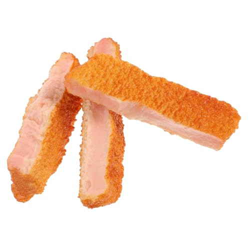 Kisangel 3 Stück Lebensmittelmodellspielzeug Schaufensterdekorationen Küchenwaren Simulationsmodell Für Gebratene Schweinekoteletts Künstliche Frittierte Lebensmittel PVC Kisangel 3 Stück Lebensmittelmodellspielzeug Schaufensterdekorationen Küchenwaren Simulationsmodell Für Gebratene Schweinekoteletts Künstliche Frittierte Lebensmittel PVC von Kisangel