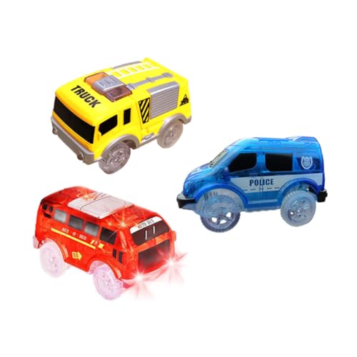 Kisangel 3 Stück Luminous Track Toy Car Auto Led-leuchtspielzeug Kinderspielzeug Rennspielzeug -Rennwagen Plastik Kisangel 3 Stück Luminous Track Toy Car Auto Led-leuchtspielzeug Kinderspielzeug Rennspielzeug -Rennwagen Plastik von Kisangel