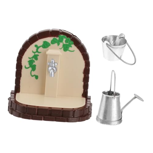 Kisangel Realistisches Mini-gießkannen-Set Miniatur-Wasserhahn Spielzeug- Für Die Pflanzenbewässerung Kisangel Realistisches Mini-gießkannen-Set Miniatur-Wasserhahn Spielzeug- Für Die Pflanzenbewässerung von Kisangel