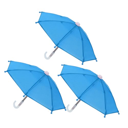 Kisangel 3 Stück Mini-Regenschirm winzig Puppe klein Miniatur-Zubehör Mini Doll Regenschirm Rollenspielzubehör Miniaturschirm Miniaturhausdekoration Polyester Blue Kisangel 3 Stück Mini-Regenschirm winzig Puppe klein Miniatur-Zubehör Mini Doll Regenschirm Rollenspielzubehör Miniaturschirm Miniaturhausdekoration Polyester Blue von Kisangel