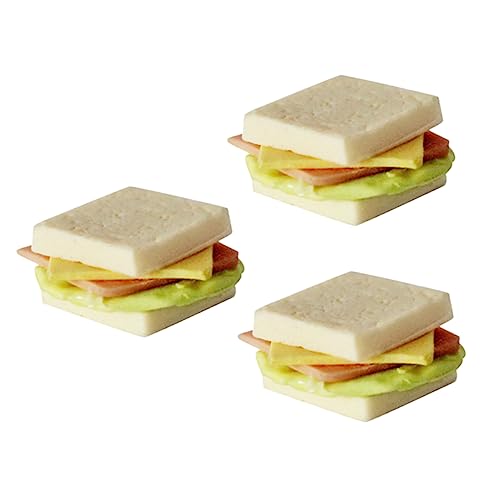 Kisangel 3 Stück Mini-Sandwiches Mini-Essen realistische Lebensmittelrequisiten für kinderspielzeug spielzeuge Puppenhaus-Miniatur-Essen Mini-Sandwich-Modelle Harz Kisangel 3 Stück Mini-Sandwiches Mini-Essen realistische Lebensmittelrequisiten für kinderspielzeug spielzeuge Puppenhaus-Miniatur-Essen Mini-Sandwich-Modelle Harz von Kisangel