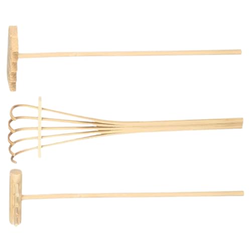 Kisangel 3 Stück Mini Zen Garten Rechen Werkzeug für DIY Sandlandschaften Handpoliert Langlebig für Schreibtisch und Meditationsdekoration Kisangel 3 Stück Mini Zen Garten Rechen Werkzeug für DIY Sandlandschaften Handpoliert Langlebig für Schreibtisch und Meditationsdekoration von Kisangel