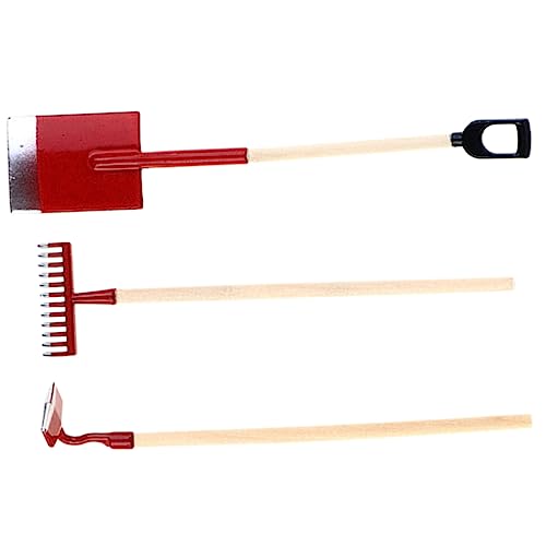 Kisangel 3 Stück Miniatur Gartengeräte Set Teilig Roter Garten Rechen und Schaufel Puppenhaus Zubehör für Sukkulenten und Miniaturgärten Realistische Gartenwerkzeuge für Dekoration Kisangel 3 Stück Miniatur Gartengeräte Set Teilig Roter Garten Rechen und Schaufel Puppenhaus Zubehör für Sukkulenten und Miniaturgärten Realistische Gartenwerkzeuge für Dekoration von Kisangel