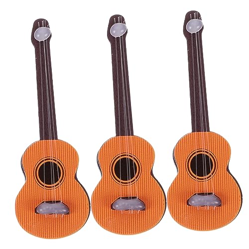 Kisangel 3 Stück Miniaturgitarre Realistische Mini Musikinstrumente für Puppenhaus Deko Holzoptik Kreative Szenen und Detailreiche Wohnaccessoires Kisangel 3 Stück Miniaturgitarre Realistische Mini Musikinstrumente für Puppenhaus Deko Holzoptik Kreative Szenen und Detailreiche Wohnaccessoires von Kisangel