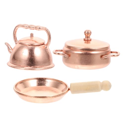 Kisangel 3 Stück Minitopf Home Decor wohnungsdeko Boiler beoilers heizkessel Werkzeug Miniatur-Kochgeschirr- Miniatur-Outdoor-Tools Mini-Hausbedarf Aluminiumlegierung Golden Kisangel 3 Stück Minitopf Home Decor wohnungsdeko Boiler beoilers heizkessel Werkzeug Miniatur-Kochgeschirr- Miniatur-Outdoor-Tools Mini-Hausbedarf Aluminiumlegierung Golden von Kisangel