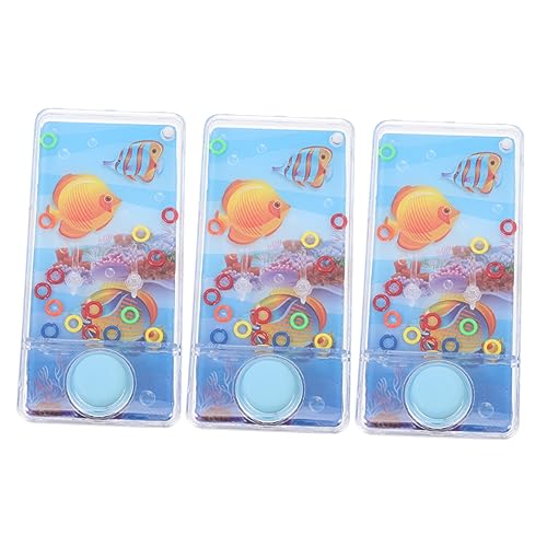Kisangel 3 Stück Mit Wasserring Wasserspiele in Der Hand Wurfspiel Für Handwasserspiele Für Wasserspielzeug Handheld-wasserspiele Für Plastik Blau von Kisangel