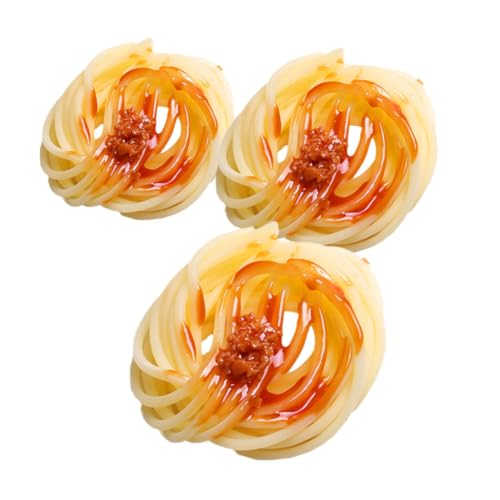 Kisangel 3 Stück Realistische Künstliche Spaghetti Modelle Teiliges mit Fleischsaucen Vielseitige Fake Food Props für Restaurant Party und Kinderspielküche Pflegeleicht und Detailgetreu Kisangel 3 Stück Realistische Künstliche Spaghetti Modelle Teiliges mit Fleischsaucen Vielseitige Fake Food Props für Restaurant Party und Kinderspielküche Pflegeleicht und Detailgetreu von Kisangel
