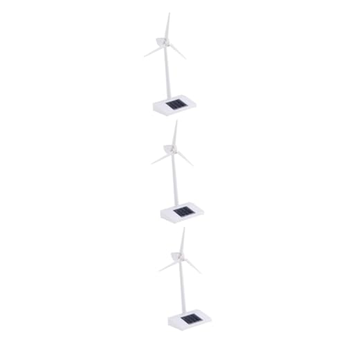Kisangel 3 Stück Solarbetriebene Windmühlen Modell Desktop Windturbinenset aus Weißem Abs Einfach Zusammenbaubar ohne Kleber und Batterien Pädagogisch für Dekoration für Büro und Zuhause Kisangel 3 Stück Solarbetriebene Windmühlen Modell Desktop Windturbinenset aus Weißem Abs Einfach Zusammenbaubar ohne Kleber und Batterien Pädagogisch für Dekoration für Büro und Zuhause von Kisangel