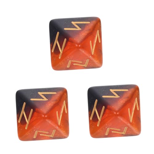 Kisangel 3 Stück Teiliges Acryl Rune Seitige Polyedrische für Rollenspiele Tischspiele Leicht und Tragbar für Partys Zuhause und Büro Kisangel 3 Stück Teiliges Acryl Rune Seitige Polyedrische für Rollenspiele Tischspiele Leicht und Tragbar für Partys Zuhause und Büro von Kisangel