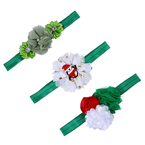 Kisangel 3 Stück Teiliges Haarband Weihnachts Halloween Haarschmuck Elastisch Verstellbar für Mädchen Festliche Kopfbedeckung Party Accessoires von Kisangel