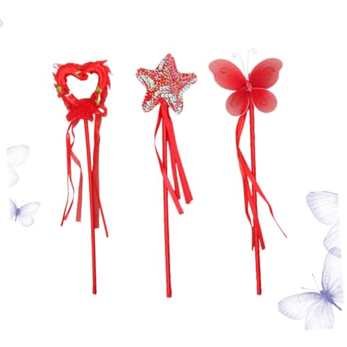 Kisangel 3 Stück Teiliges Mädchen Zauberstäbe mit Herz Stern und Schmetterling Farbenfrohe Feenstäbe für Geburtstag Party Cosplay Kinderfreundliches Material Magische Geschenkidee Kisangel 3 Stück Teiliges Mädchen Zauberstäbe mit Herz Stern und Schmetterling Farbenfrohe Feenstäbe für Geburtstag Party Cosplay Kinderfreundliches Material Magische Geschenkidee von Kisangel